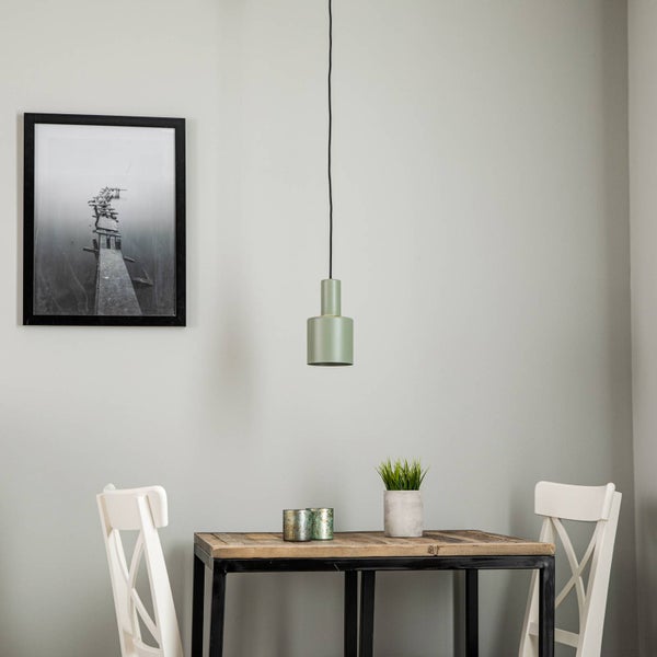 Euluna Pendelleuchte Selma (Modern) in Grün aus Metall (1 flammig, E27) - Deckenlampe Esstischlampe Hängelampe Hängeleuchte Wohnzimmerleuchte