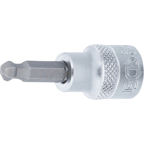 BGS Bit-Einsatz Antrieb Innenvierkant 10 mm (3/8) Innensechskant mit Kugelkopf 6 mm - 5114