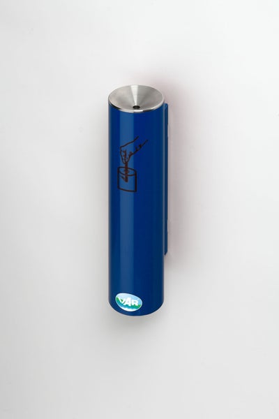 PROREGAL Robuster Sicherheitsascher Verschließbar Keine Lange Rauchbelästigung 0,6 Liter HxBxT 30 x 10 x 10 cm Verzinkter Stahl Blau