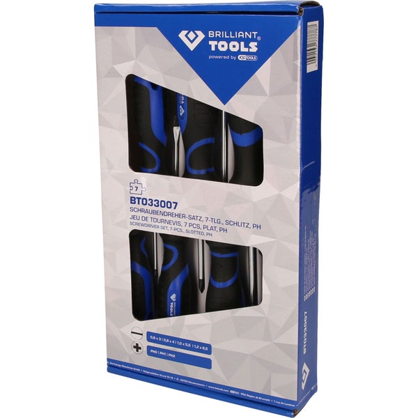 Brilliant Tools Schraubendreher Set, 7-teilig, in Verpackung