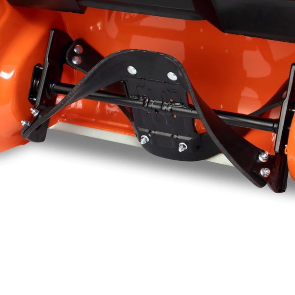 Detailansicht des Fräsgehäuses einer Schneefräse