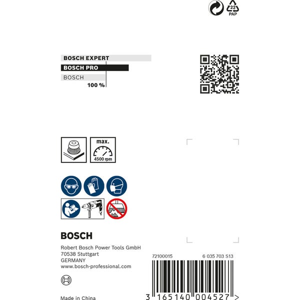 Bosch PRO Metal clean Topfbürste 70 x 0,20 mm gerader Schaft - 1609200271