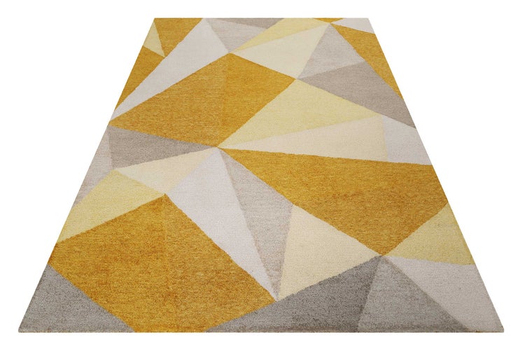Teppich Gelb Gold Kurzflor Next Time 2.0 WECONhome 70x140 cm