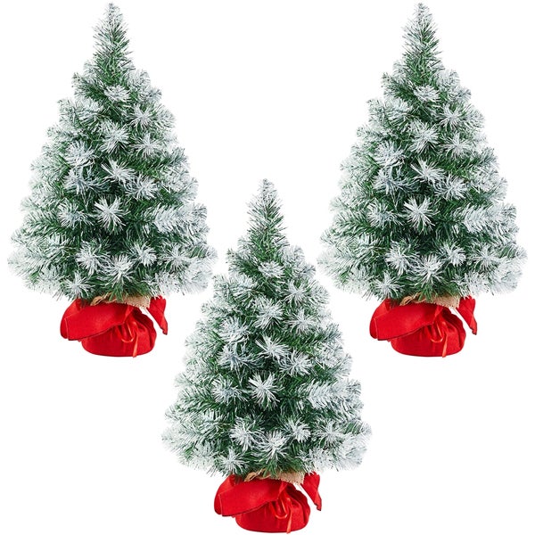 Yaheetech Künstlicher Weihnachtsbaum mit Schnee , Grün