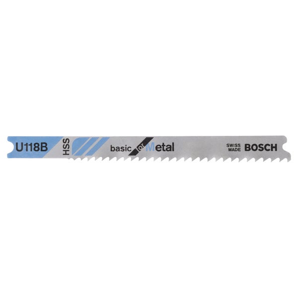 Bosch 3x Stichsägeblatt U 118 B Basic for Metal - 2608631771