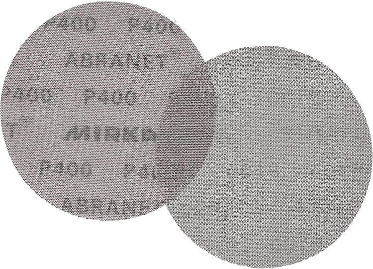 Mirka Abranet Netz-Schleifscheiben Ø 150 mm Klett / Korn P1000 / 50 Stk / zum Schleifen von Holz, Spachtel, Lack, Kunststoff / 5424105092