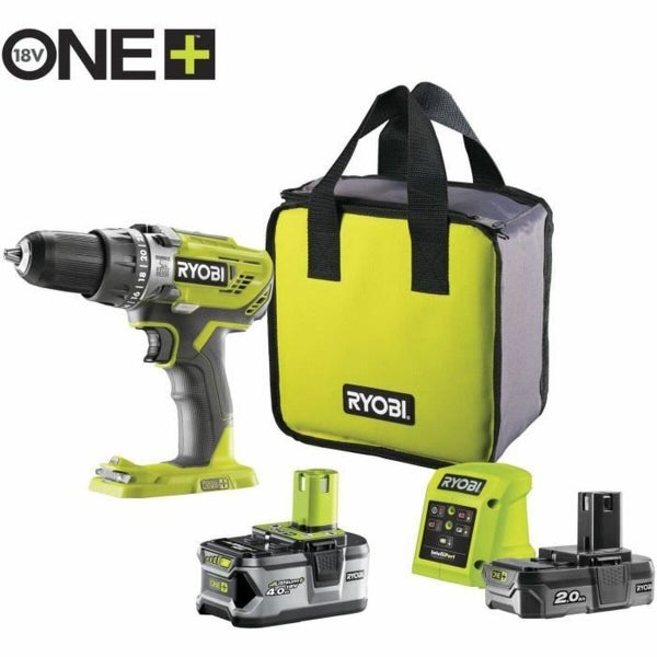 Ryobi Akku-Bohrschrauber Set mit Tasche, Akkus und Ladegerät
