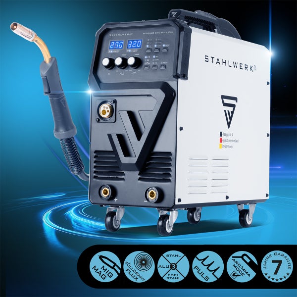 Stahlwerk MIG MAG 270 Puls Pro Schweißgerät auf Rollen