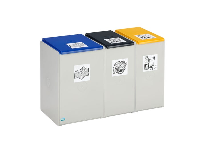 PROREGAL Deckel Für Abfallbehälter Und Wertstoffsammelsystem 60 Liter Kunststoff Blau