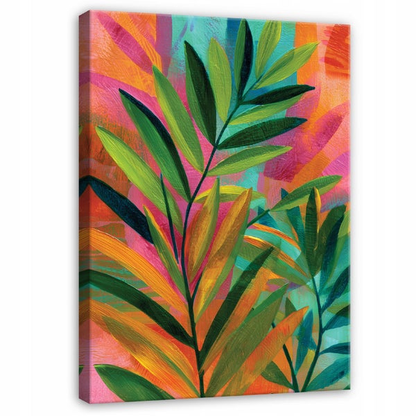 Abstrakte Leinwandkunst mit Landschaftsmotiv