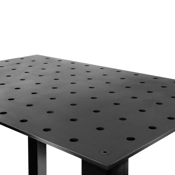 STAHLWERK Schweißtisch Set, Montagetisch mit D22 Lochsystem 12 mm Arbeitsplatte