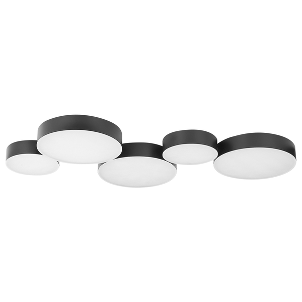 LED Deckenlampe LUGA Metall Schwarz