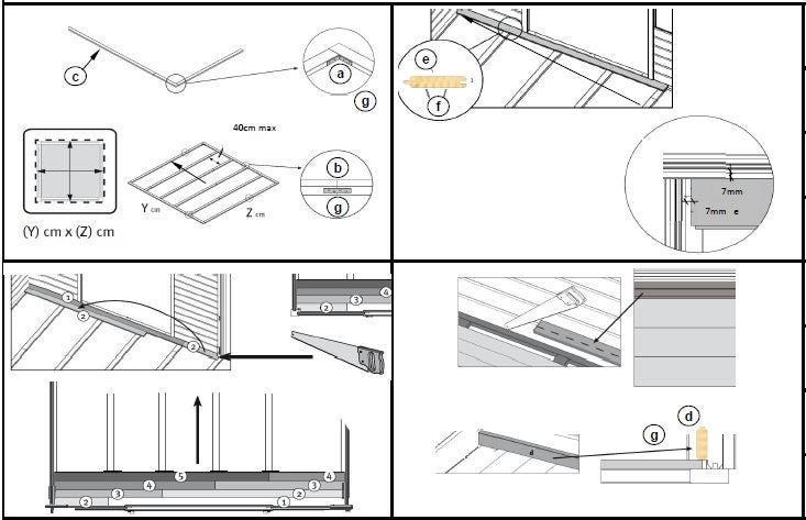 Universalboden für Gartenhäuser - 18 mm - pakiet 3m2 - Nicht imprägniert