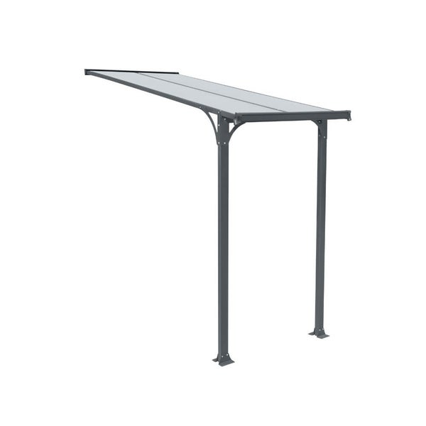 Terrassenüberdachung mit Aluminiumrahmen und Dach aus Polycarbonat Platten