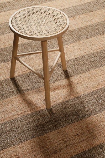 Handwebteppich Beige Braun aus Naturfaser Virgil Green Looop 200x290 cm