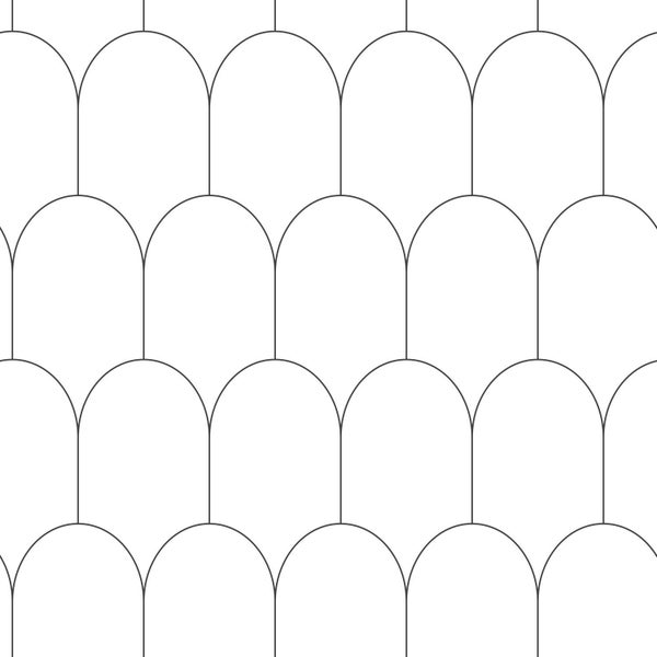 Fliesenmuster mit abgerundeten Formen