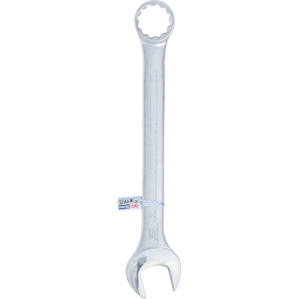 Technische Zeichnung eines Maulschlüssels mit Maßangaben