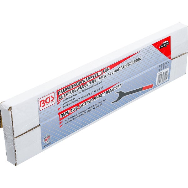 Verpackung für ein BGS Technic Demontage Werkzeug für Antriebswellen bei BMW Allradfahrzeugen
