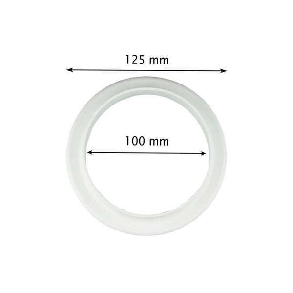 PVC Reduzierstück Flansch 100/125 mm – Universelles, langlebiges Verbindungsstück für Growboxen, Klimaanlagen & Lüftungssysteme