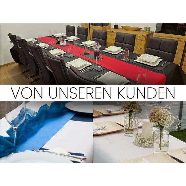 Sensalux Tischdeckenrolle 25m lang aus stoffähnlichem Vlies, 1m  x 25 m Beere