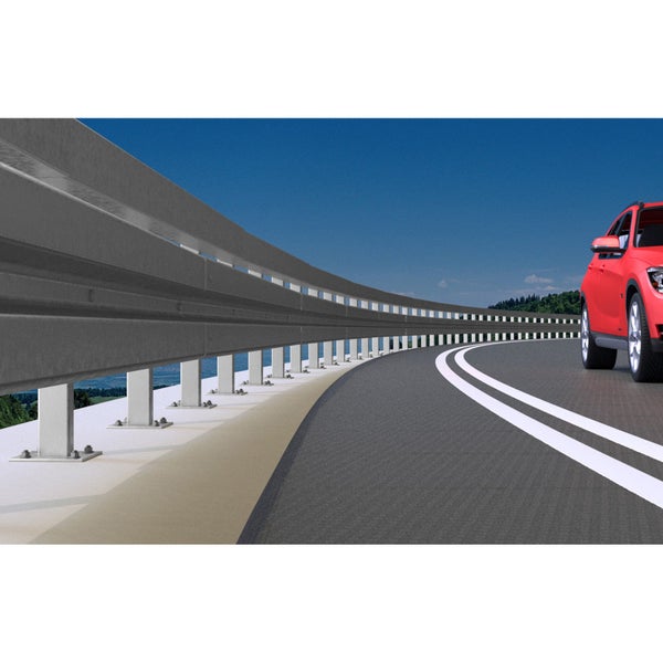 Zylindrischer Rohrverbinder aus schwarzem Metall.