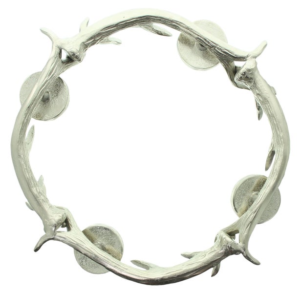 Dekorativer Metallkranz in Geweihoptik als Tischschmuck