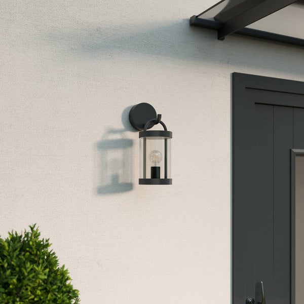 Lucande Wandlampe aussen, Wandleuchte außen Laterne IP54 Außenbeleuchtung Wand Hof Garten Terrasse Balkon Aussenwandleuchte