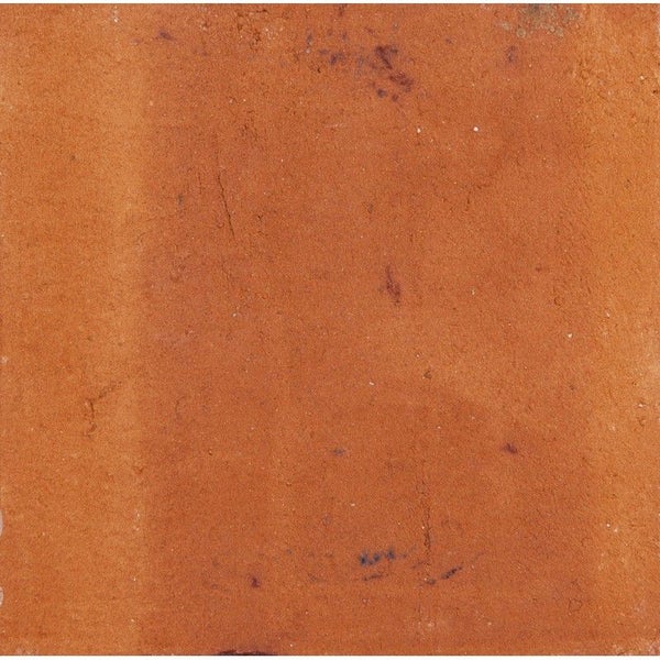 Quadratische Bodenfliese aus Terrakotta