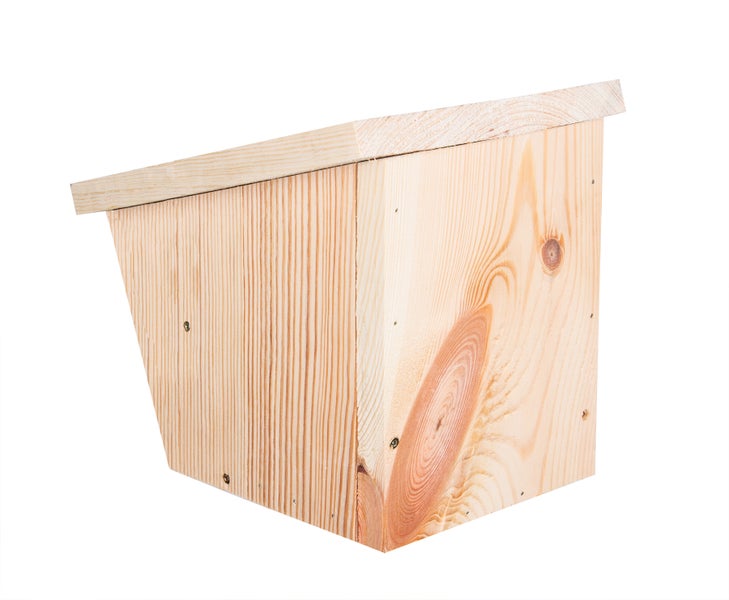 BigDean 2er Set Nistkasten für Rotkehlchen, Gartenrotschwanz & andere Vögel - Halbhöhle Brutkasten Rotschwänzchen Vogelhaus verschraubt - Massivholz aus Schreinerei
