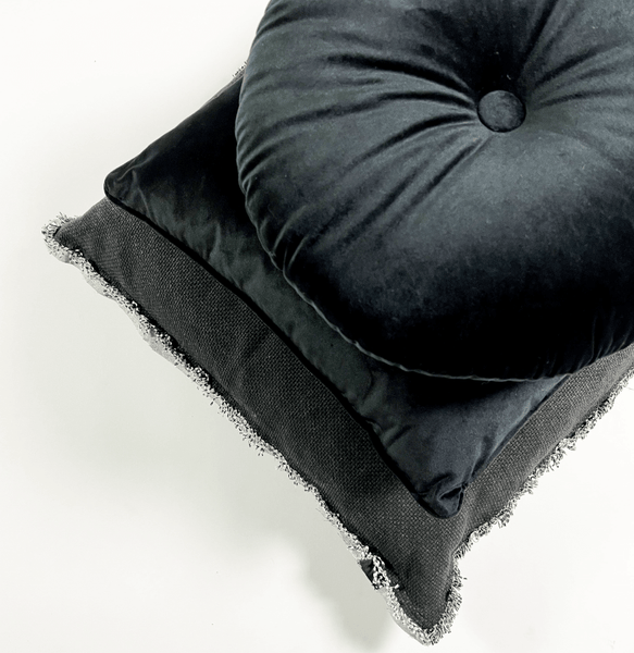 Burto Dekokissen - Unifarben 60x60 cm, Schwarz