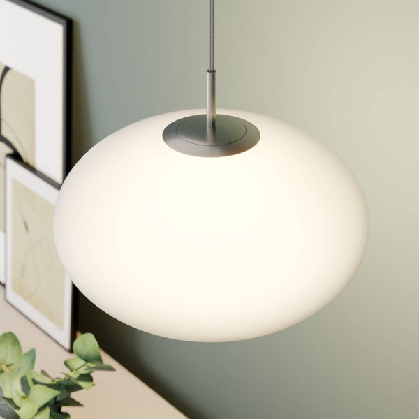 Lindby Pendelleuchte Sonika (1 flammig, E27) - Glas Hängelampe Esstischlampe Hängeleuchte Wohnzimmerleuchte