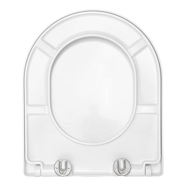 SCHÖNER WOHNEN-Kollektion WC-Sitz ANTUS WRAP, Weiß, Toilettendecken mit Absenkautomatik, Klodeckel kratzfest und keimarm, Klobrille inkl. Befestigungsmaterial