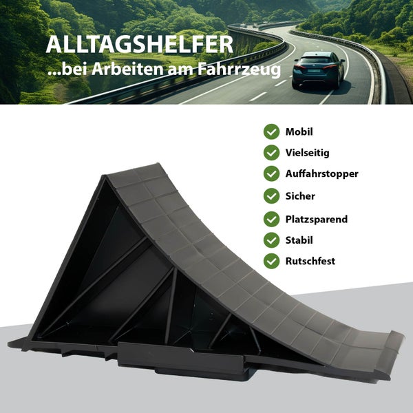 Auffahrkeil aus Kunststoff für Arbeiten am Fahrzeug