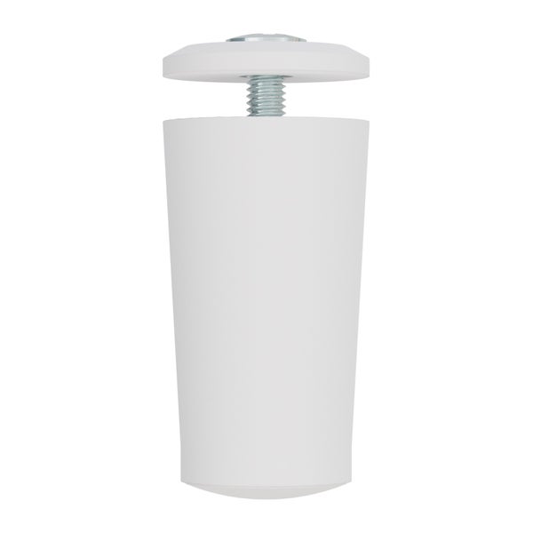 Weißes Möbelfuß mit Schraube zur Montage