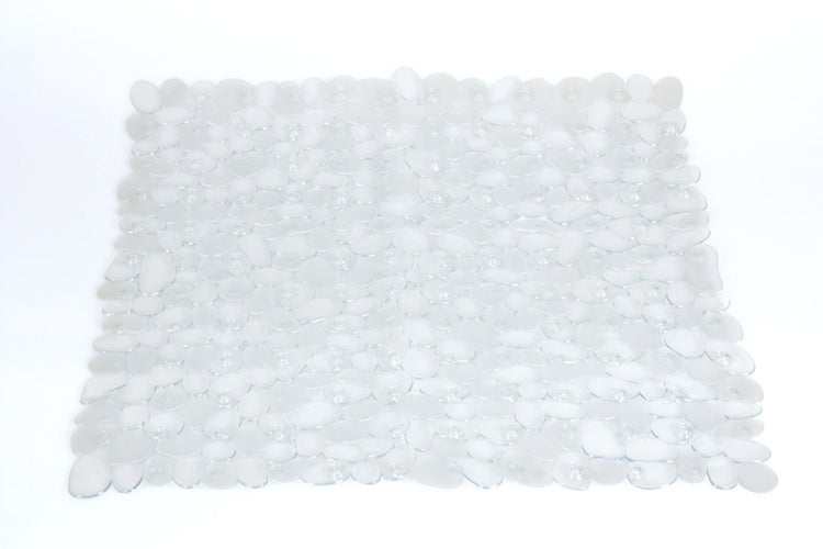 Rutschfester PVC Duschmatte im transparenten Stein-Effekt | Riva