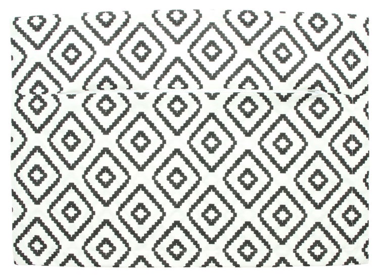 FRANK FLECHTWAREN | Kissenhülle White & Black, BAUMWOLLE, POLYESTER, 40 x 60 cm