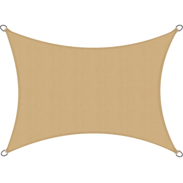 SolVision PS9 Sonnensegel 300x400cm rechteckig Sand PE