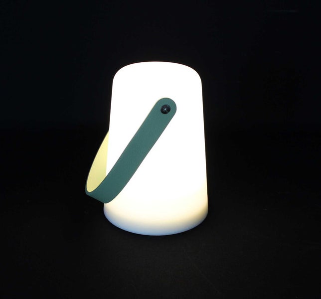FRANK FLECHTWAREN | LED-Lampe Green Handle, KUNSTSTOFF, 10,5 x 10,5 x 14 cm