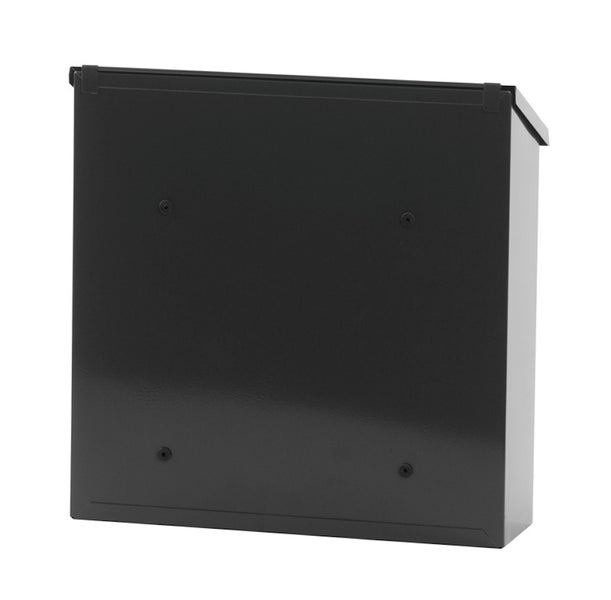 PROREGAL Wandbriefkasten Malagan Mit Zylinderschloss HxBxT 37 x 37 x 11,5 cm Einwurfsöffnung 35,8 x 4 cm Anthrazit