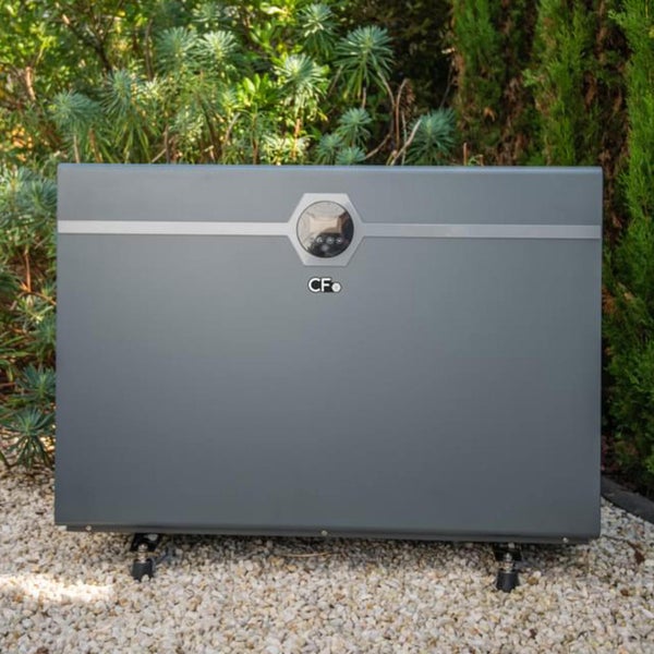 Schwimmbadheizung im Aussenbereich