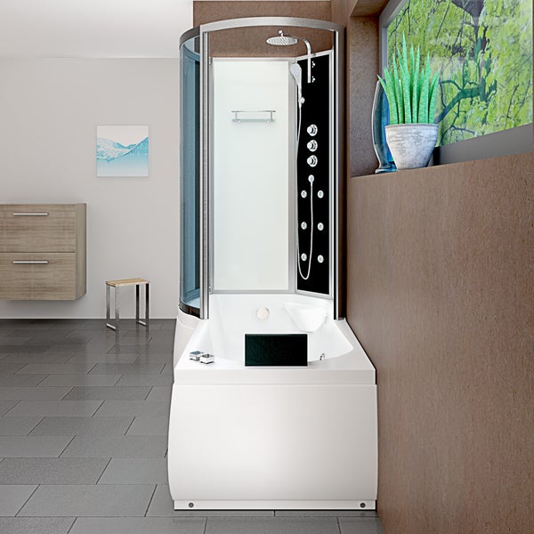 Whirlpool Wanne Duschkabine ws K50-R02-WP 100x170