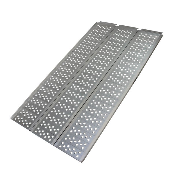 DREIBREIT by TRUTZHOLM Alu Auffahrrampe 215 cm 2-fach klappbar 1020 kg gelocht Verladerampe Rampe