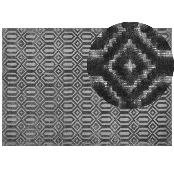 Teppich ADATEPE Dunkelgrau 160 x 230 cm Viskose