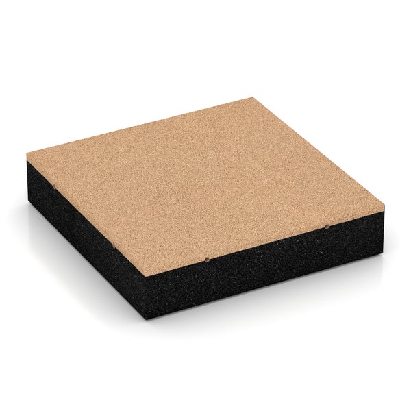 Quadratische Korkdämmplatte