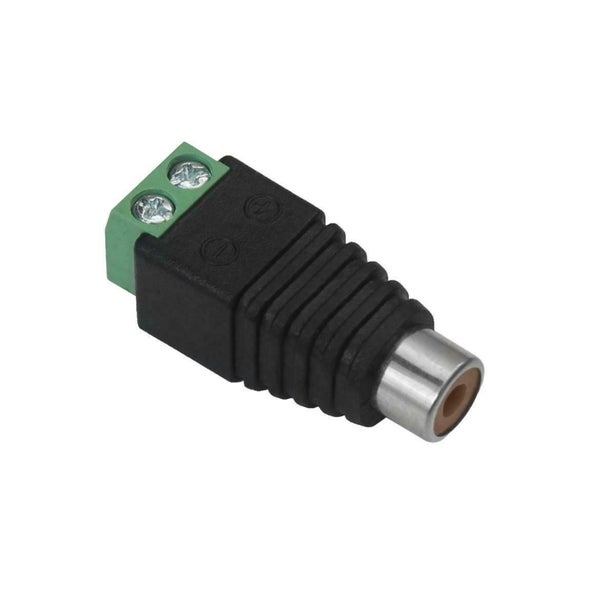 Cinch Kupplung mit Schraubklemmenanschluss für Audiokabel