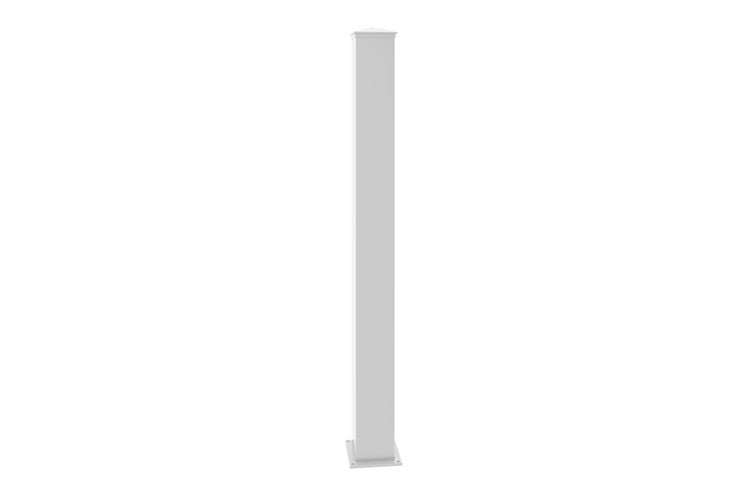 Set mit 4 EIFEL 15x15 Aluminiumpfosten H.166cm – Mattweiß