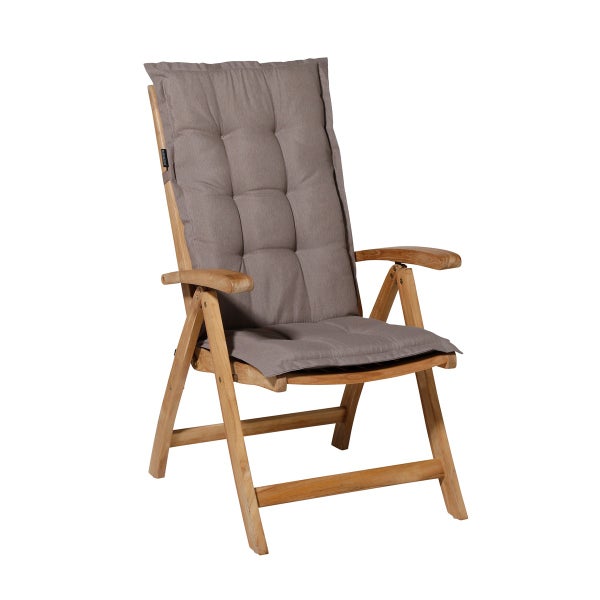 Hochlehnerauflage Panama taupe - Ca. 123x50 cm - 4er-Set