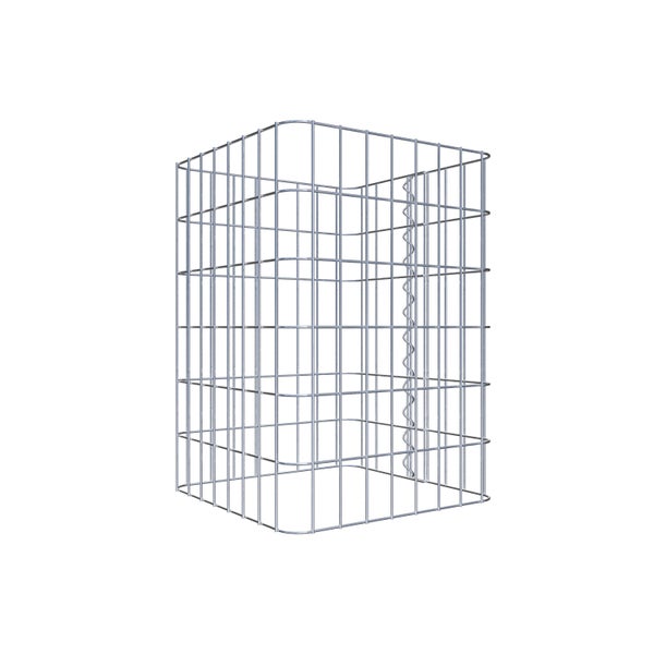 Gabionensäule 42 x 42 cm, MW 5 x 10 cm eckig - Höhe: 0,60 m