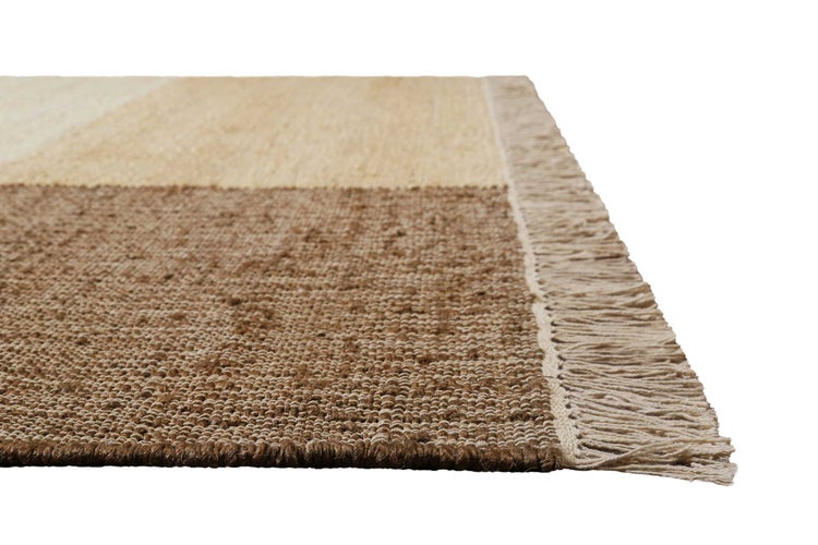 Handwebteppich Beige Braun aus Naturfaser Valentin Green Looop 200x290 cm