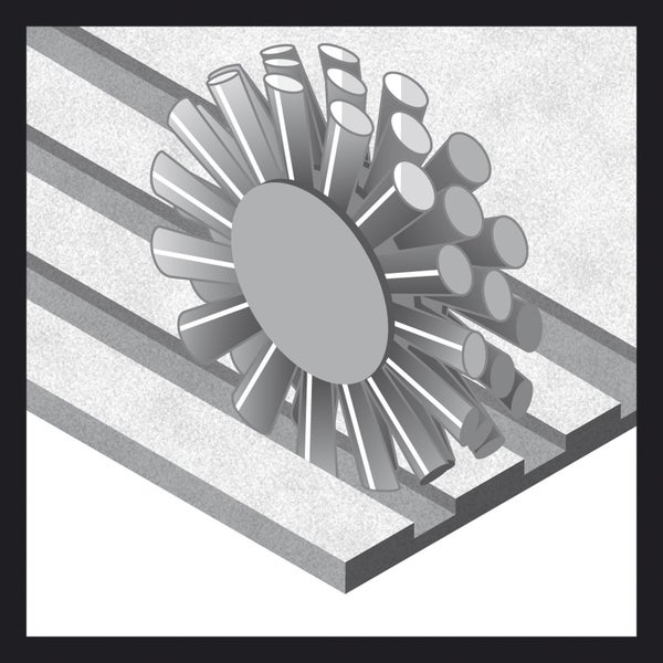 Bosch PRO Multi Material clean Scheibenbürste 75 x 0,20 mm gerader Schaft - 2608622054